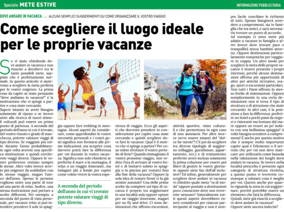 Speciale Mete Estive